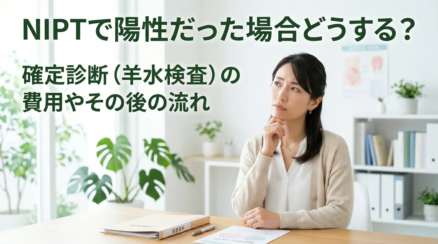 NIPTで陽性だった場合どうする？確定診断（羊水検査）の費用やその後の流れ